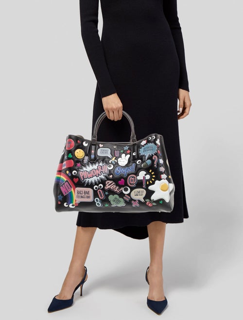 Anya Hindmarch Leather Weekender Bag