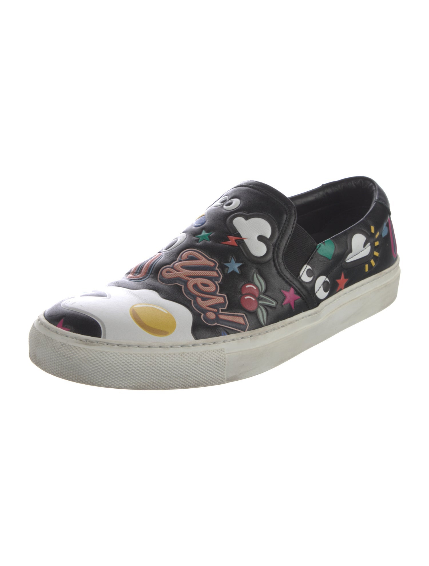 Anya Hindmarch Leather Printed Sneakers