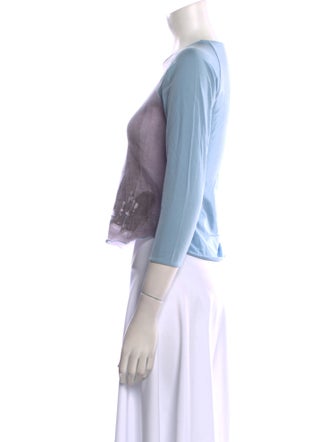 Anya Hindmarch Graphic Print Crew Neck Crop Top