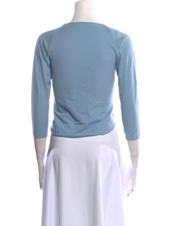 Anya Hindmarch Graphic Print Crew Neck Crop Top