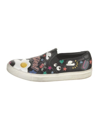 Anya Hindmarch Leather Printed Sneakers