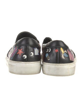 Anya Hindmarch Leather Printed Sneakers