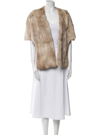 Anya Hindmarch Fur Animal Print Shawl
