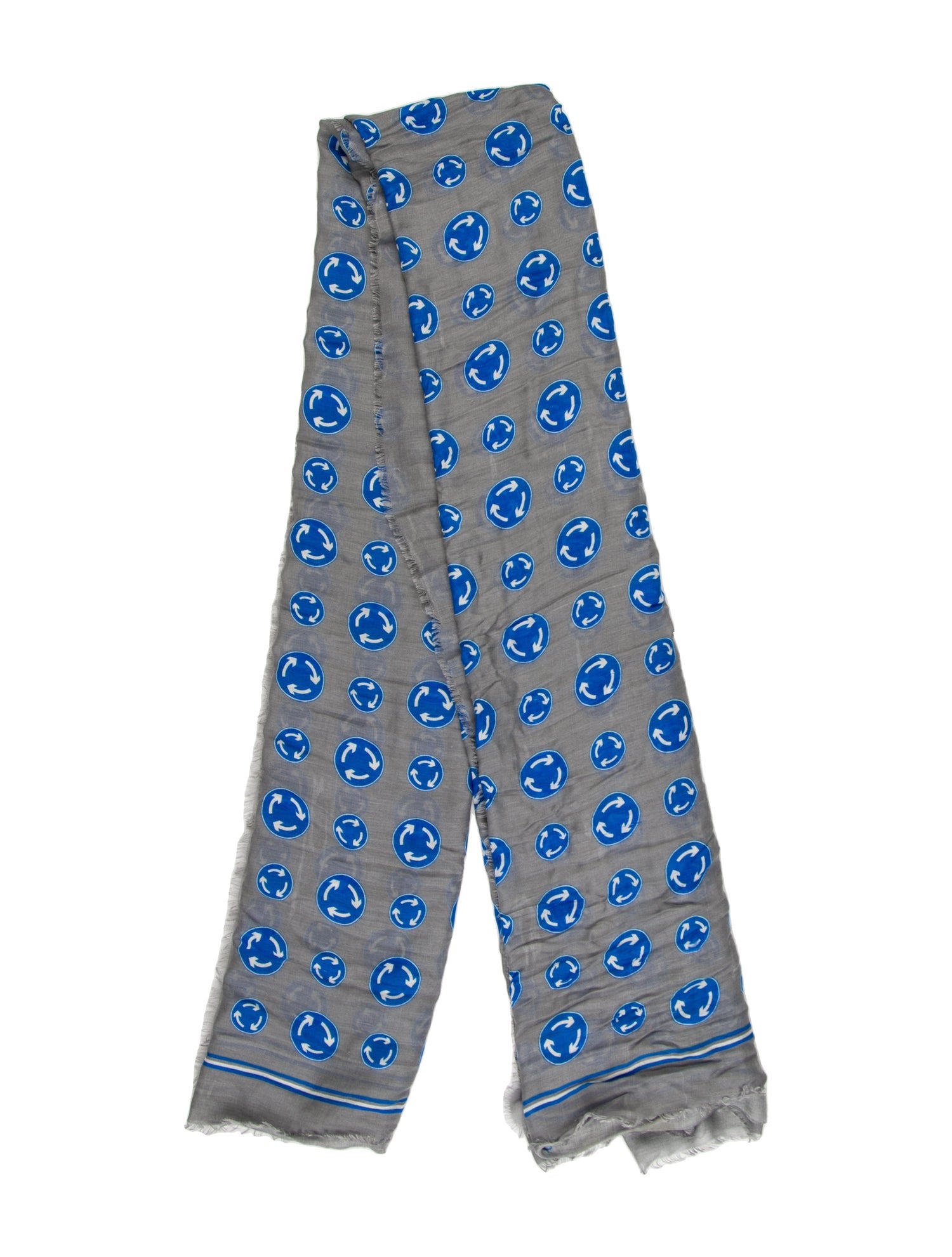 Anya Hindmarch Silk Polka Dot Print Scarf