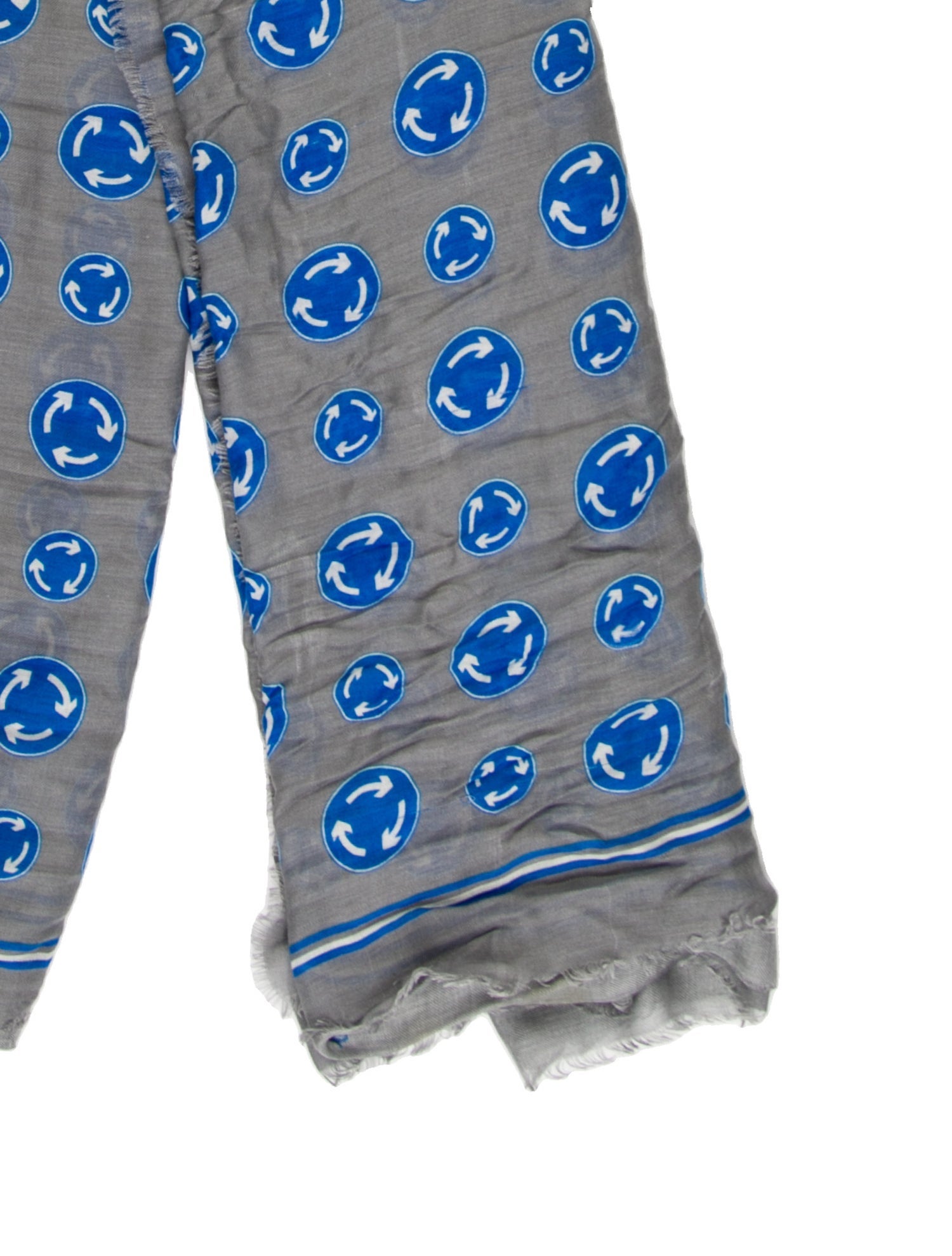 Anya Hindmarch Silk Polka Dot Print Scarf