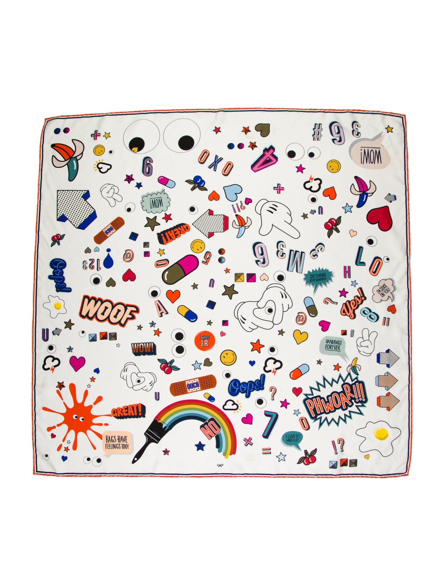 Anya Hindmarch Silk Floral Print Scarf