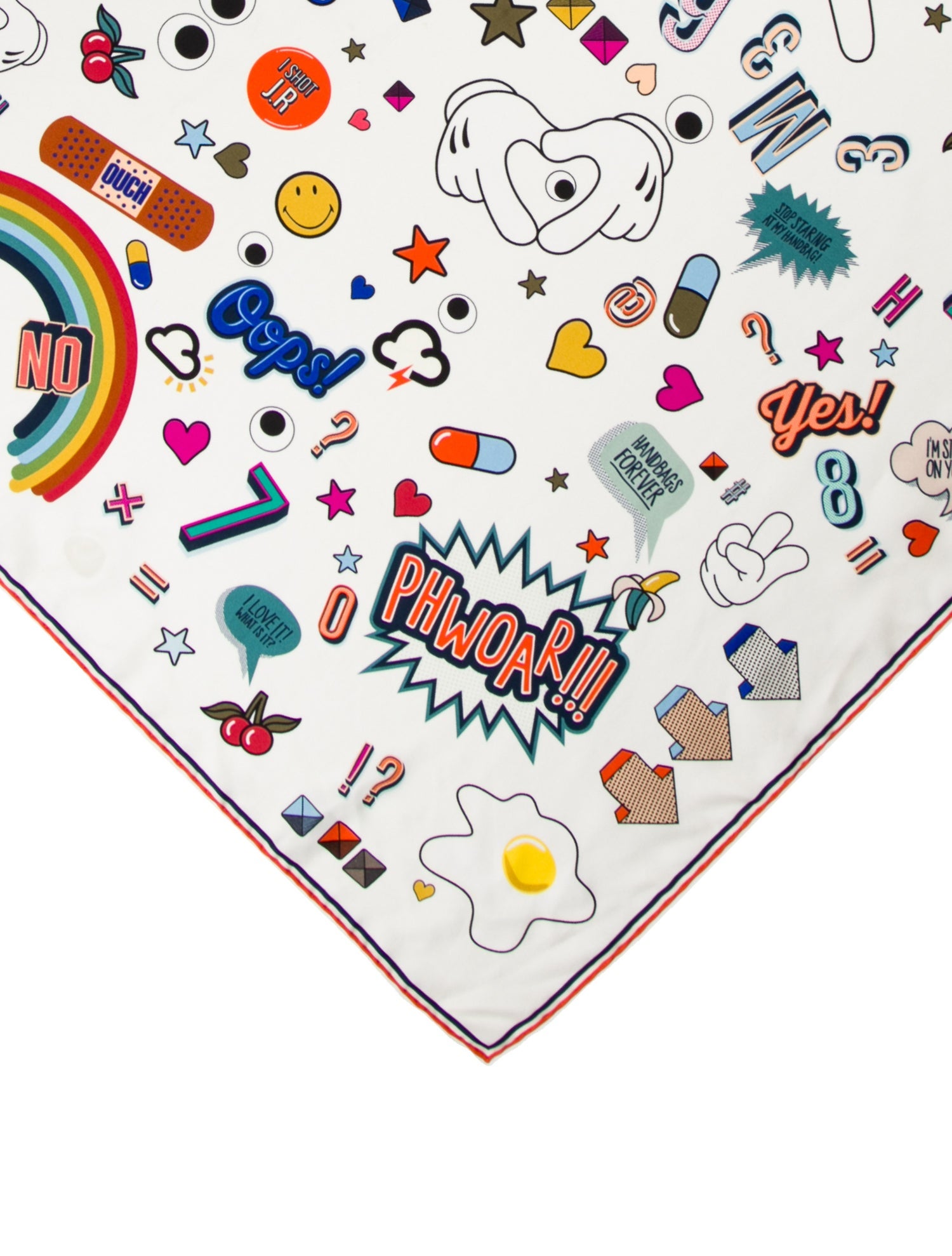 Anya Hindmarch Silk Floral Print Scarf