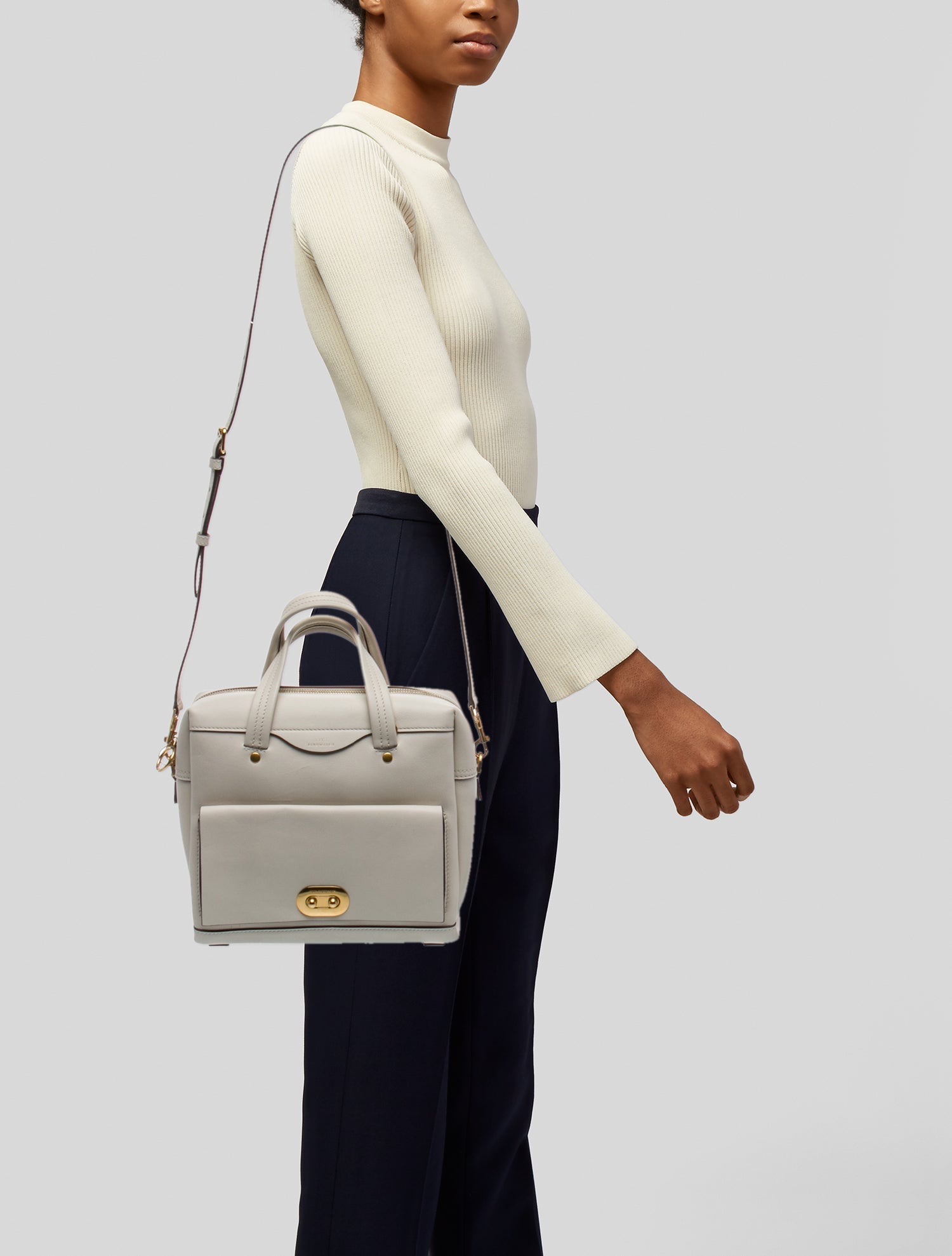 Anya Hindmarch Leather Top Handle Bag