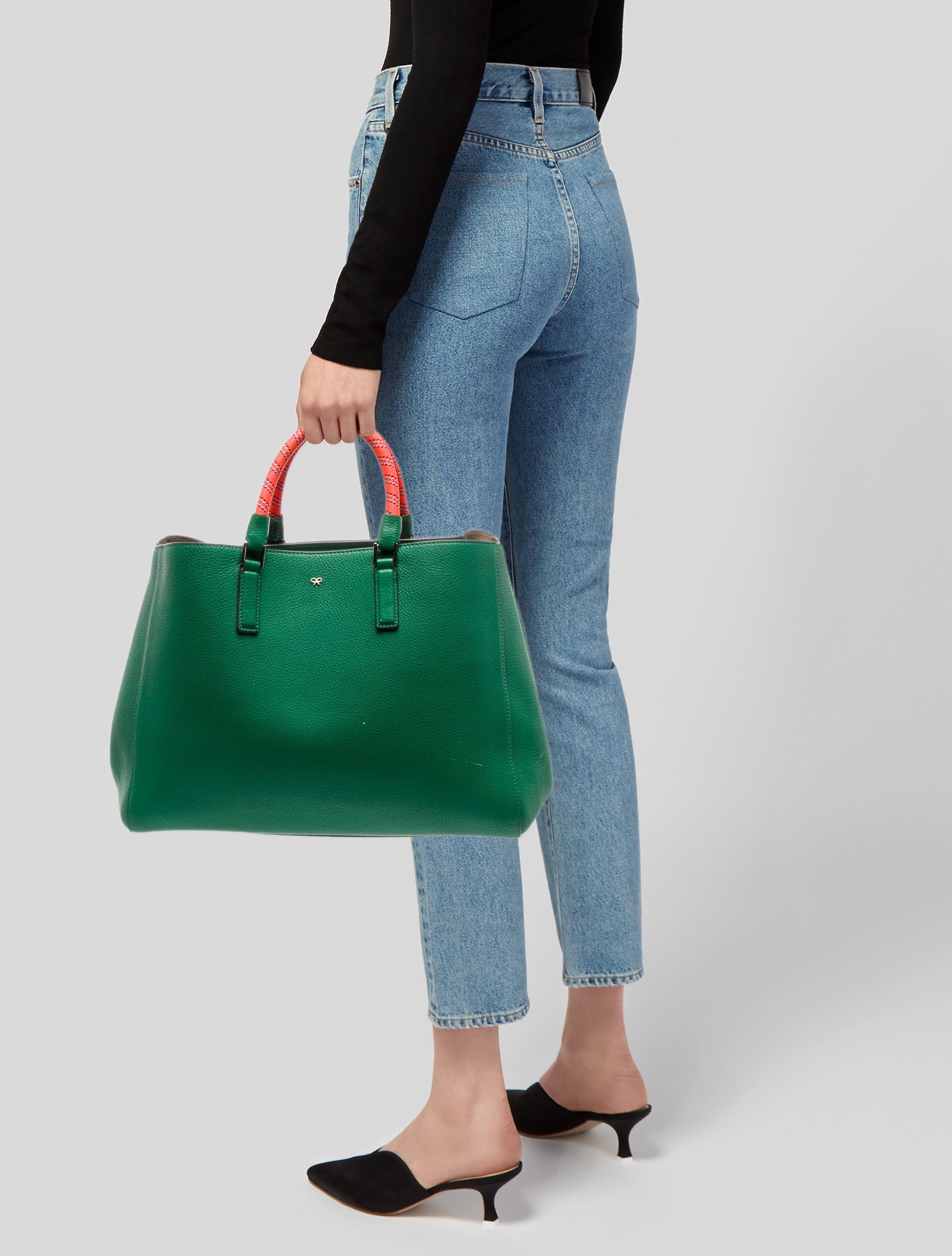 Anya Hindmarch Leather Top Handle Bag