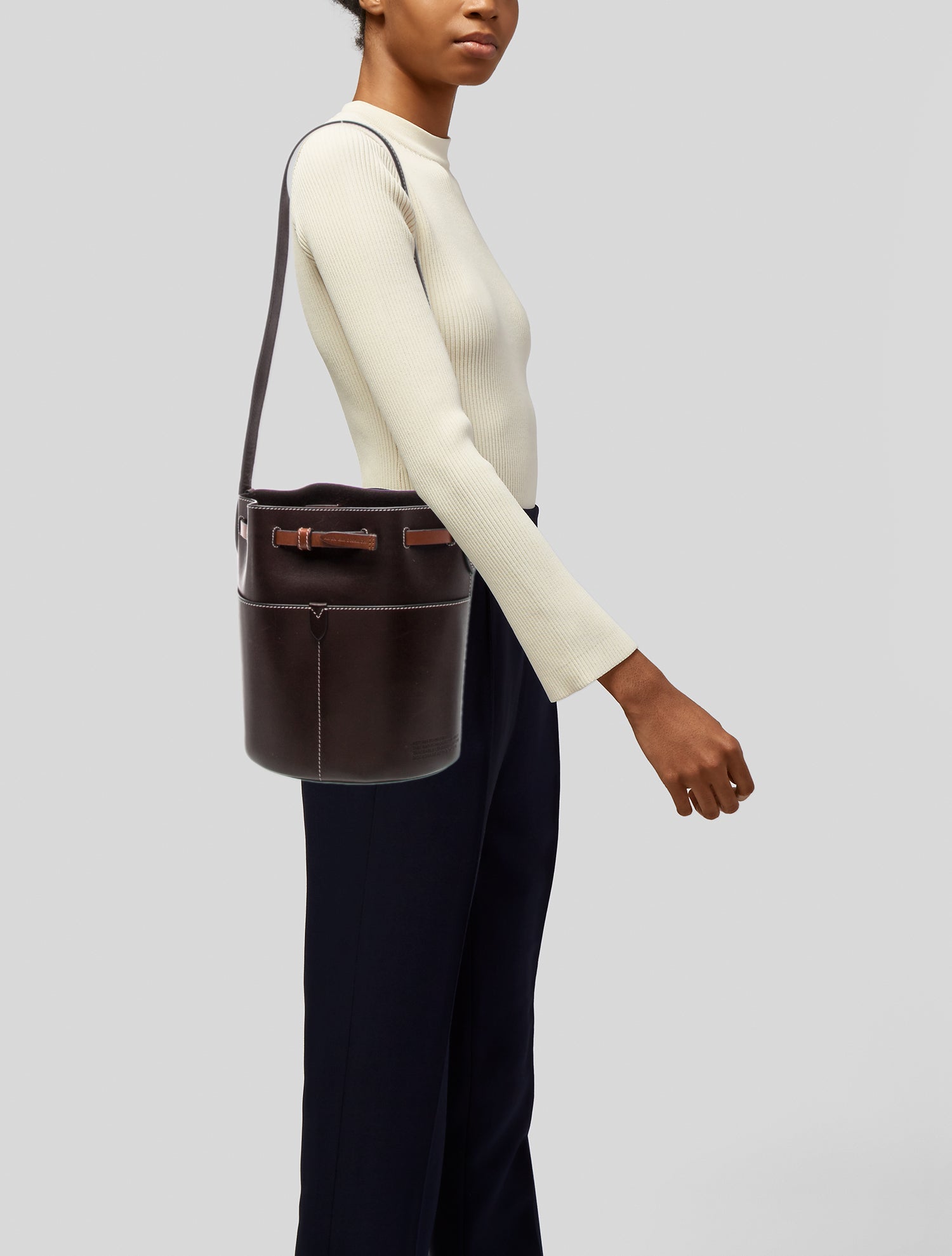 Anya Hindmarch Leather Bucket Bag