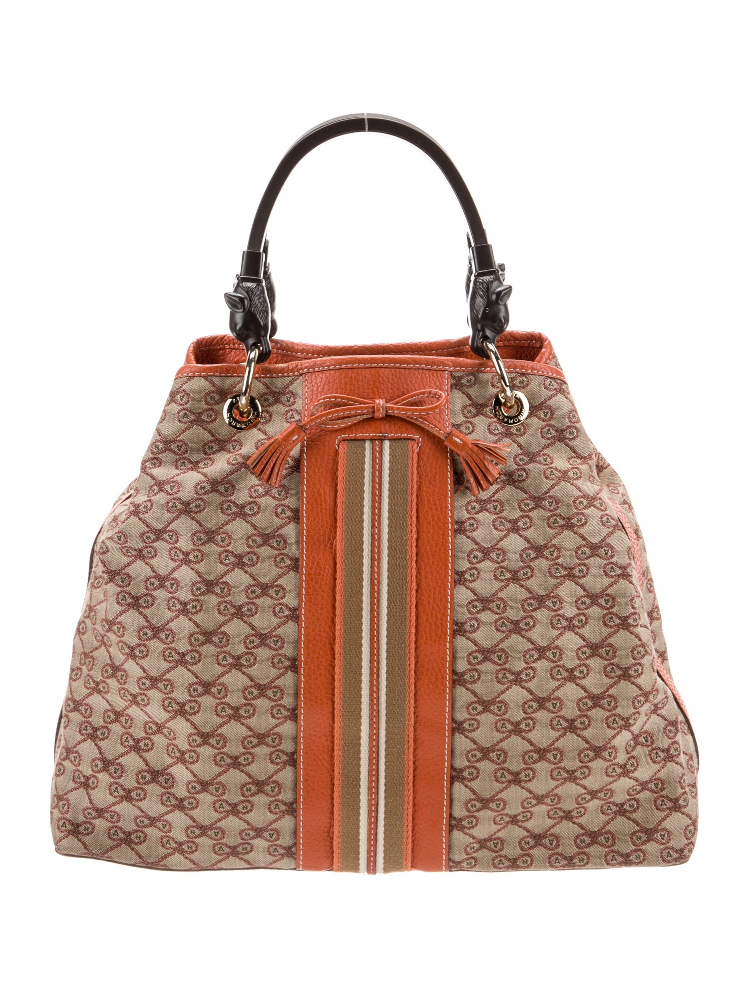 Anya Hindmarch Canvas Top Handle Bag