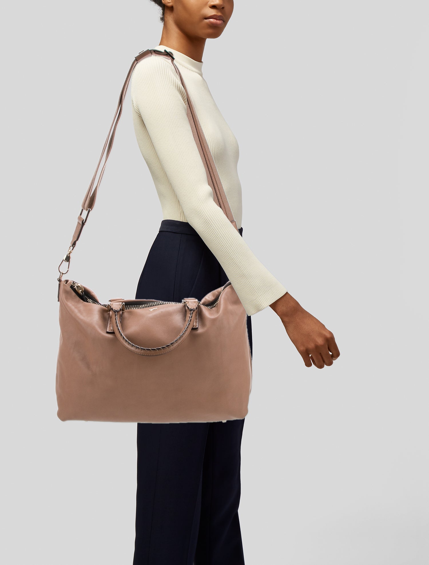 Anya Hindmarch Leather Top Handle Bag