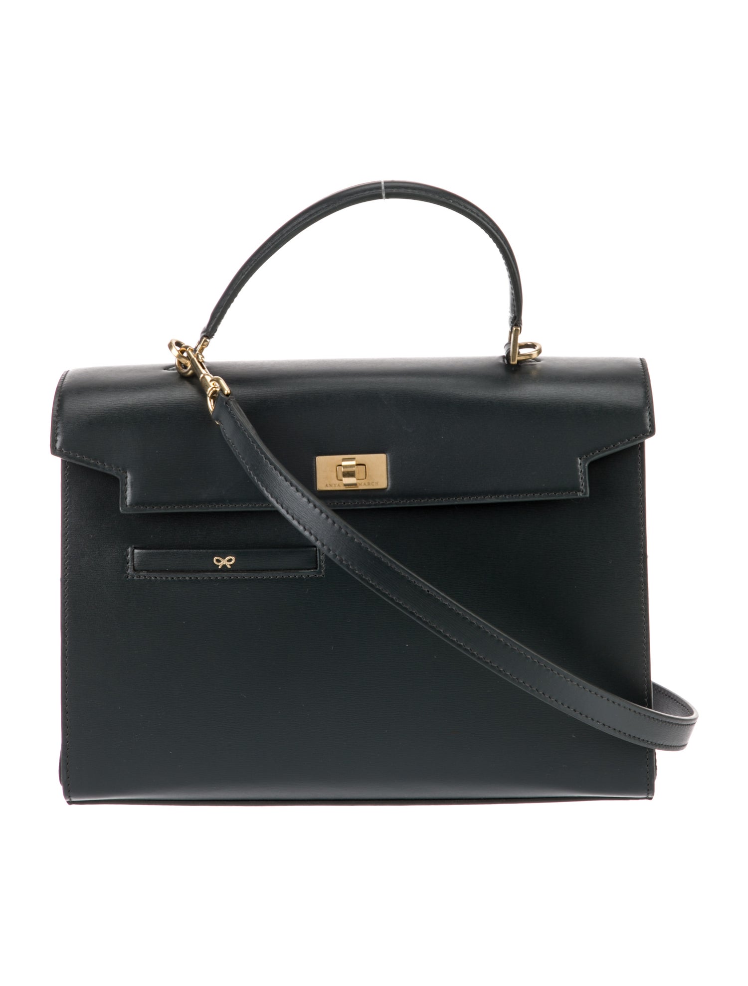 Anya Hindmarch Leather Top Handle Bag