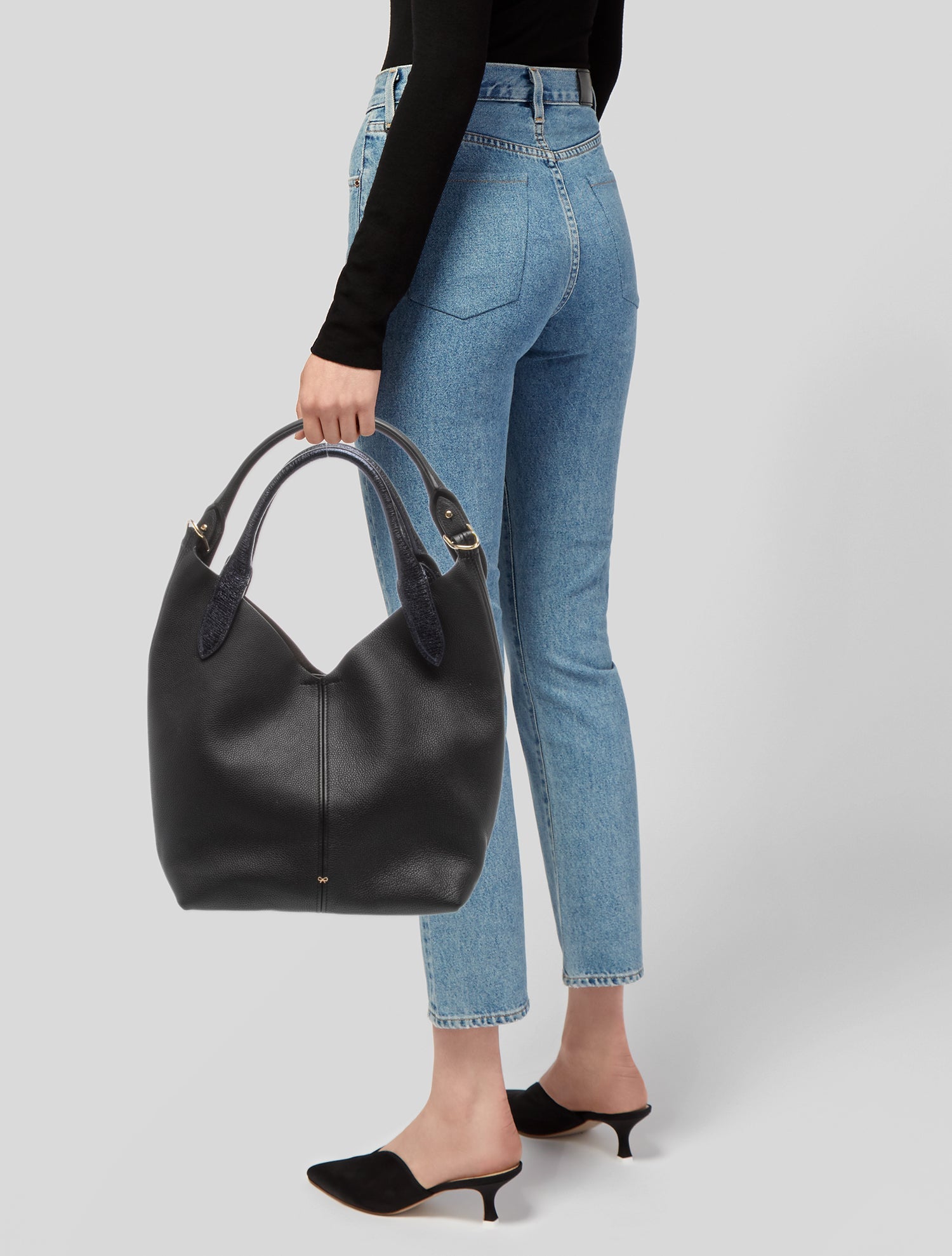 Anya Hindmarch Leather Top Handle Bag