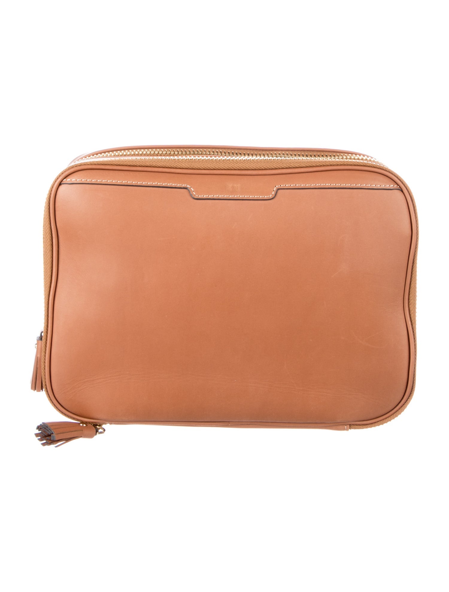 Anya Hindmarch Leather Cosmetic Bag.