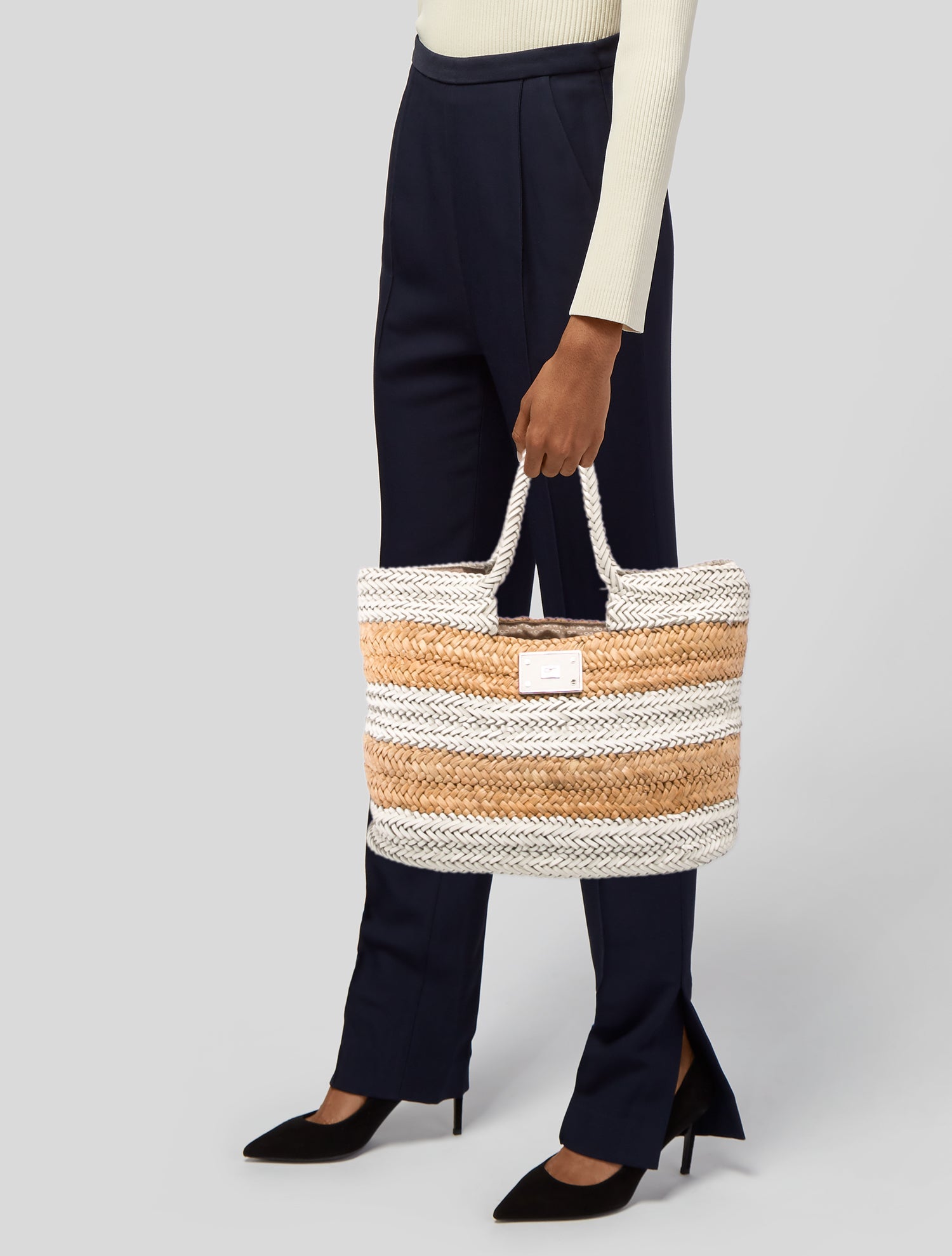 Anya Hindmarch Straw Shoulder Bag