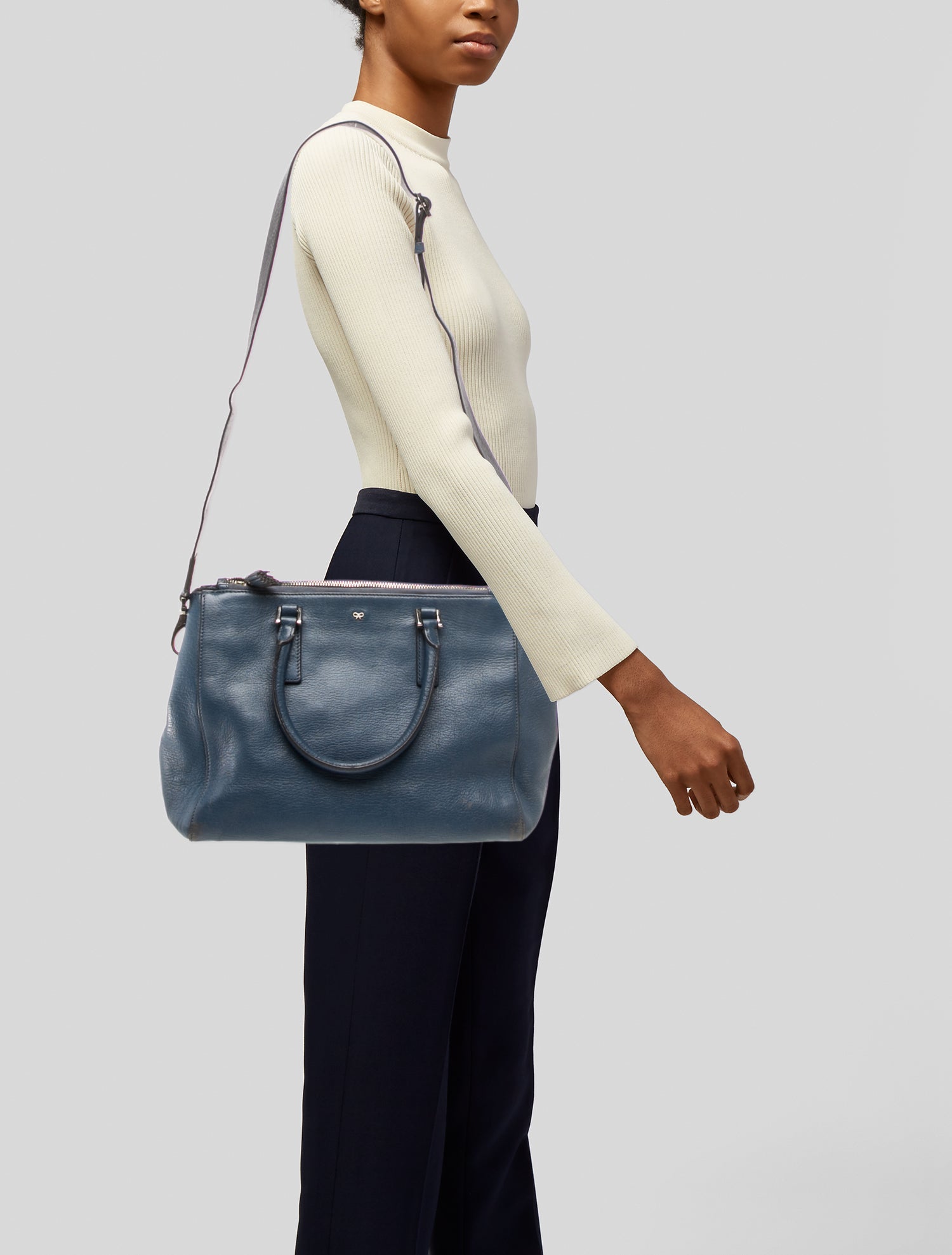Anya Hindmarch Leather Top Handle Bag