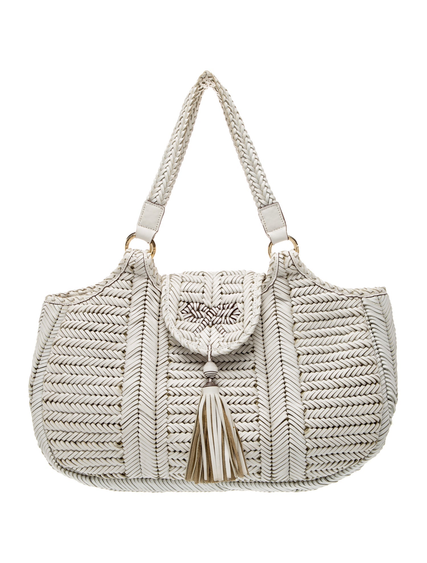 Anya Hindmarch Leather Top Handle Bag