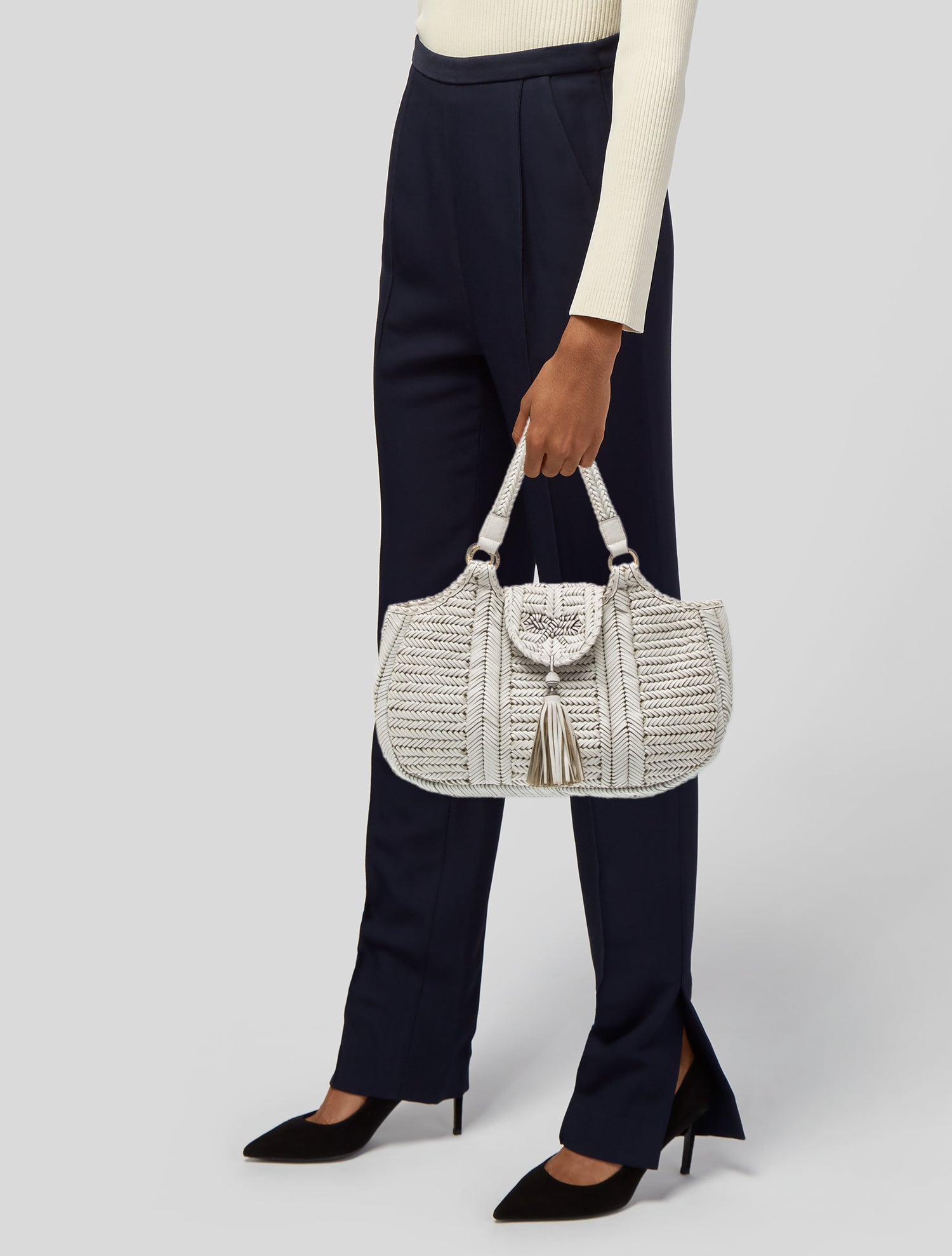 Anya Hindmarch Leather Top Handle Bag