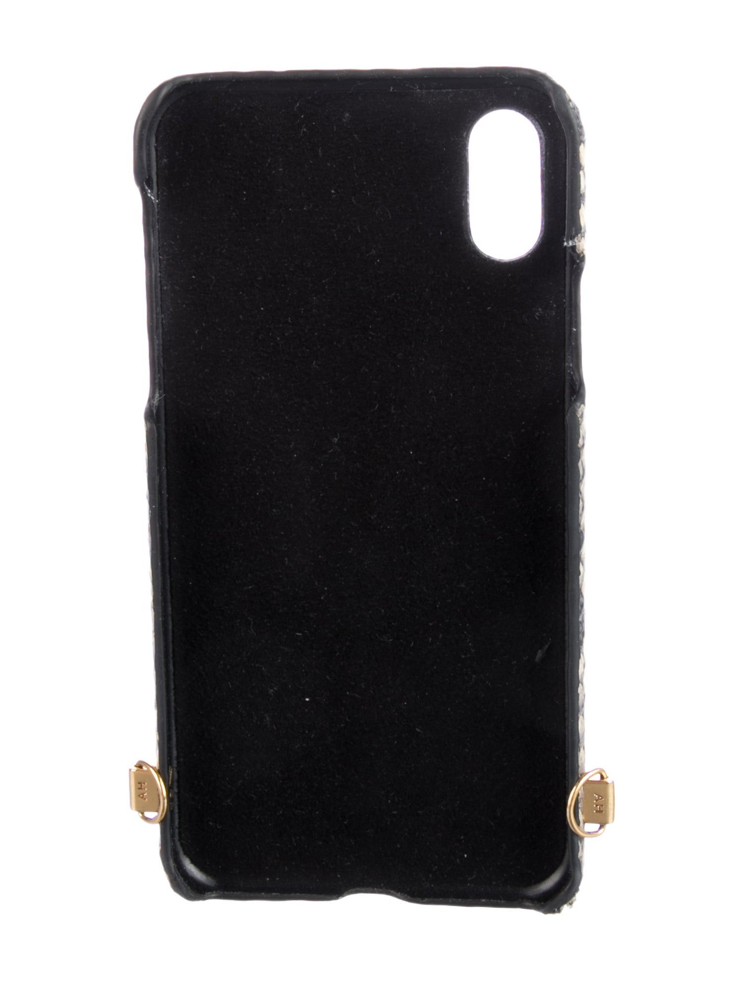 Anya Hindmarch Snake-Print Leather iPhone X Case