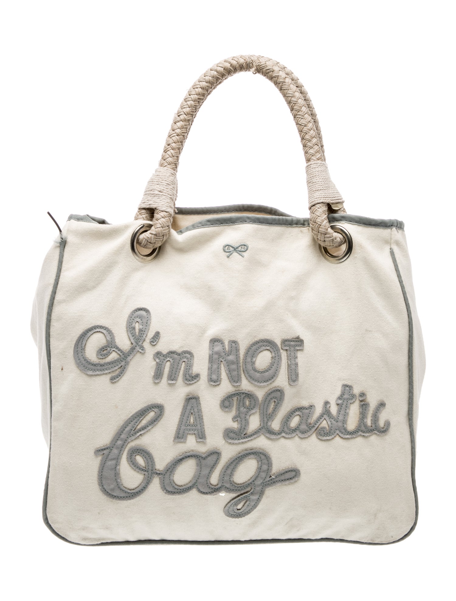 Anya Hindmarch Canvas Top Handle Bag
