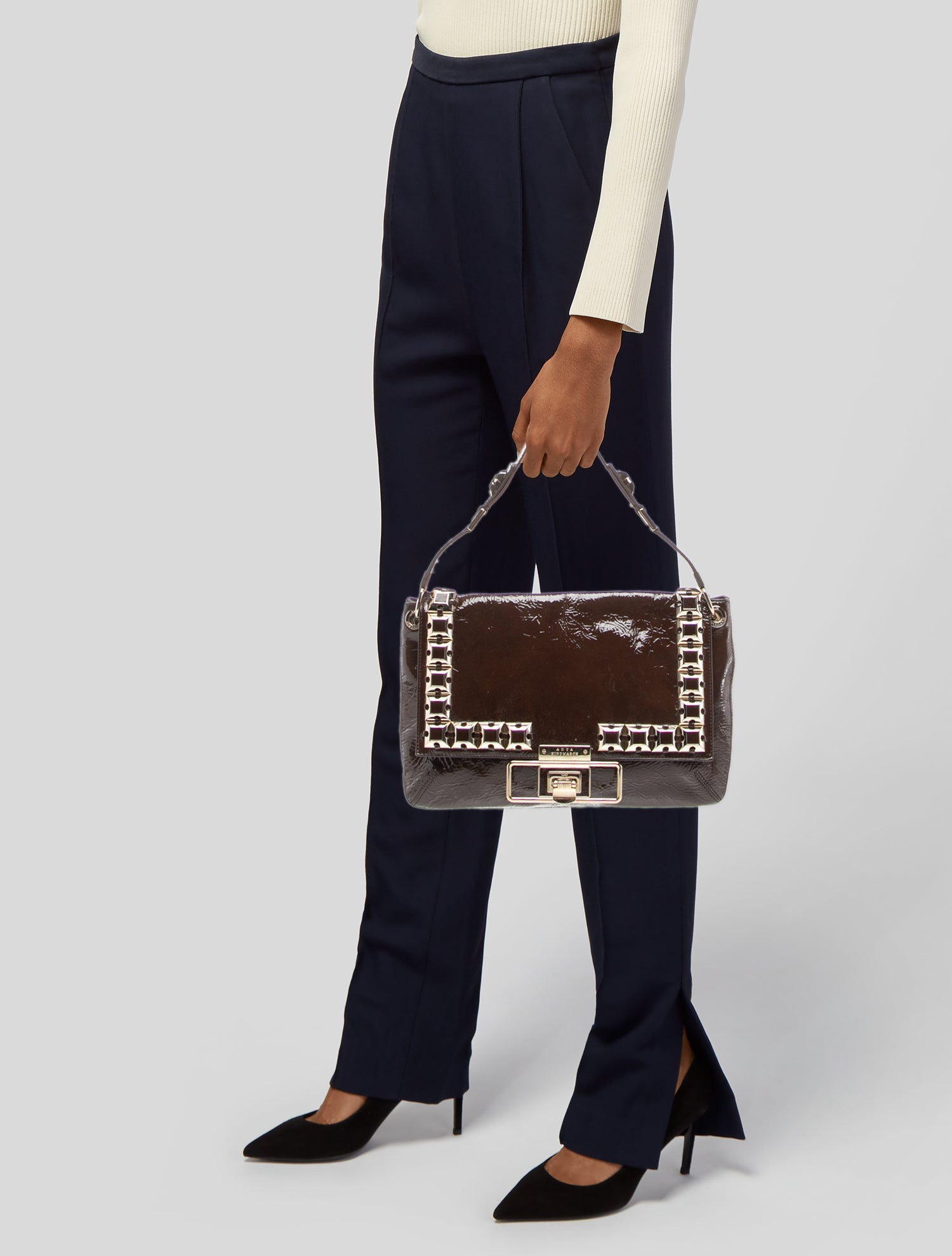 Anya Hindmarch Patent Leather Shoulder Bag