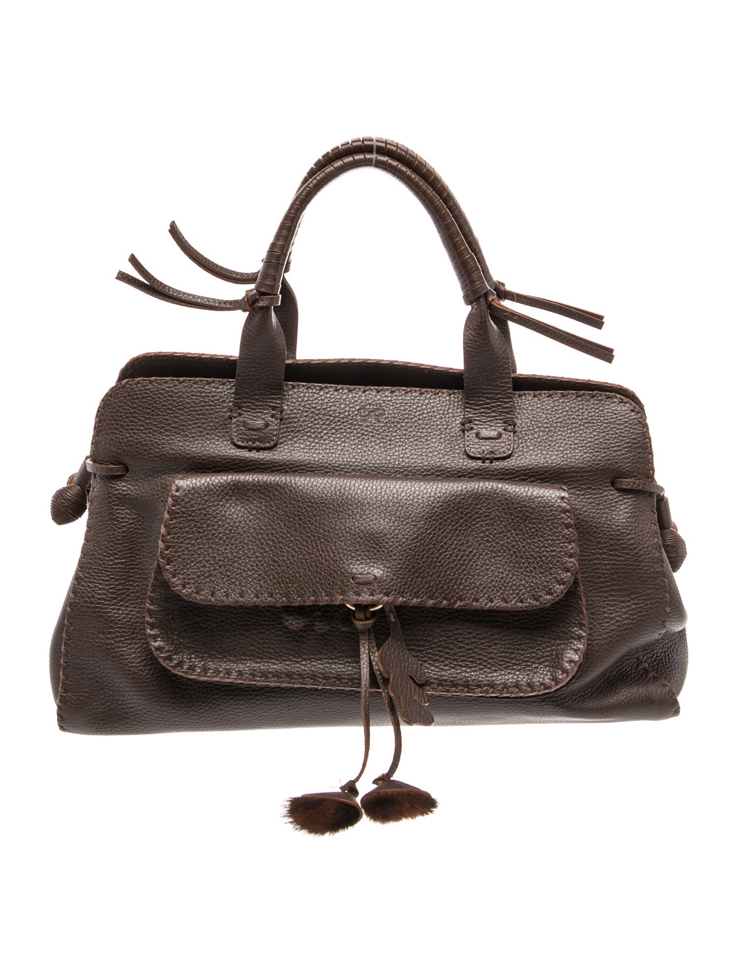 Anya Hindmarch Leather Top Handle Bag