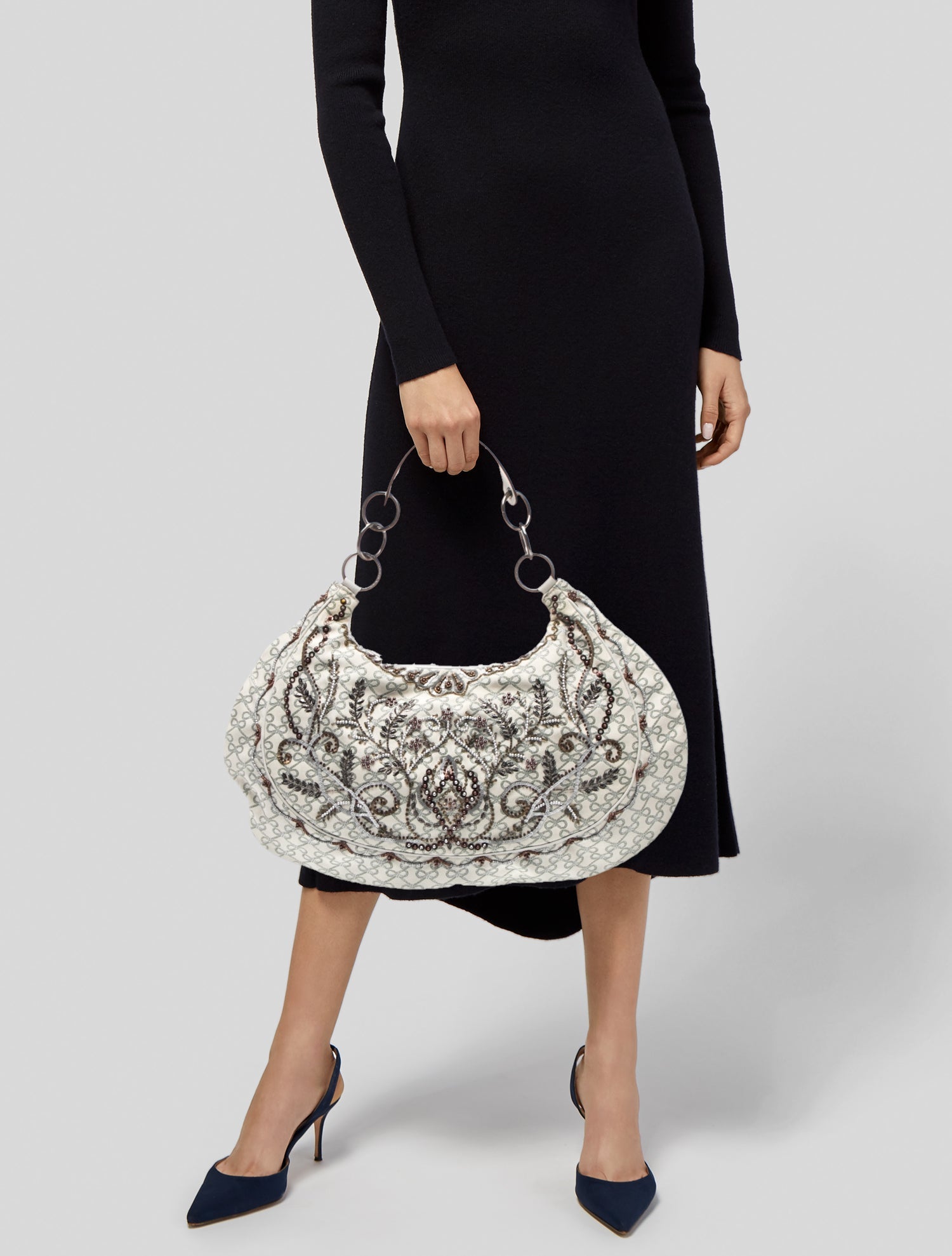 Anya Hindmarch Leather Top Handle Bag
