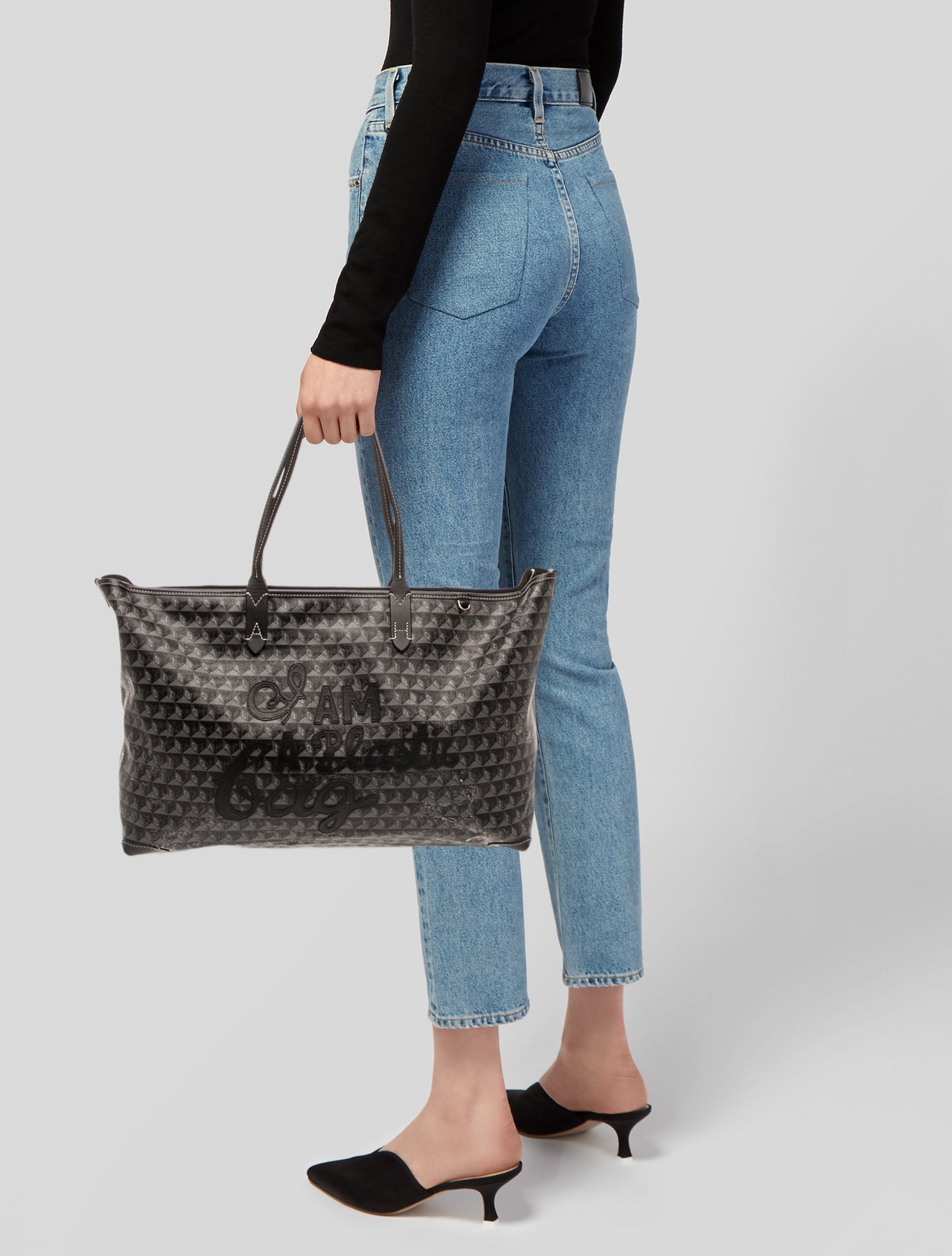 Anya Hindmarch Saffiano Leather Tote