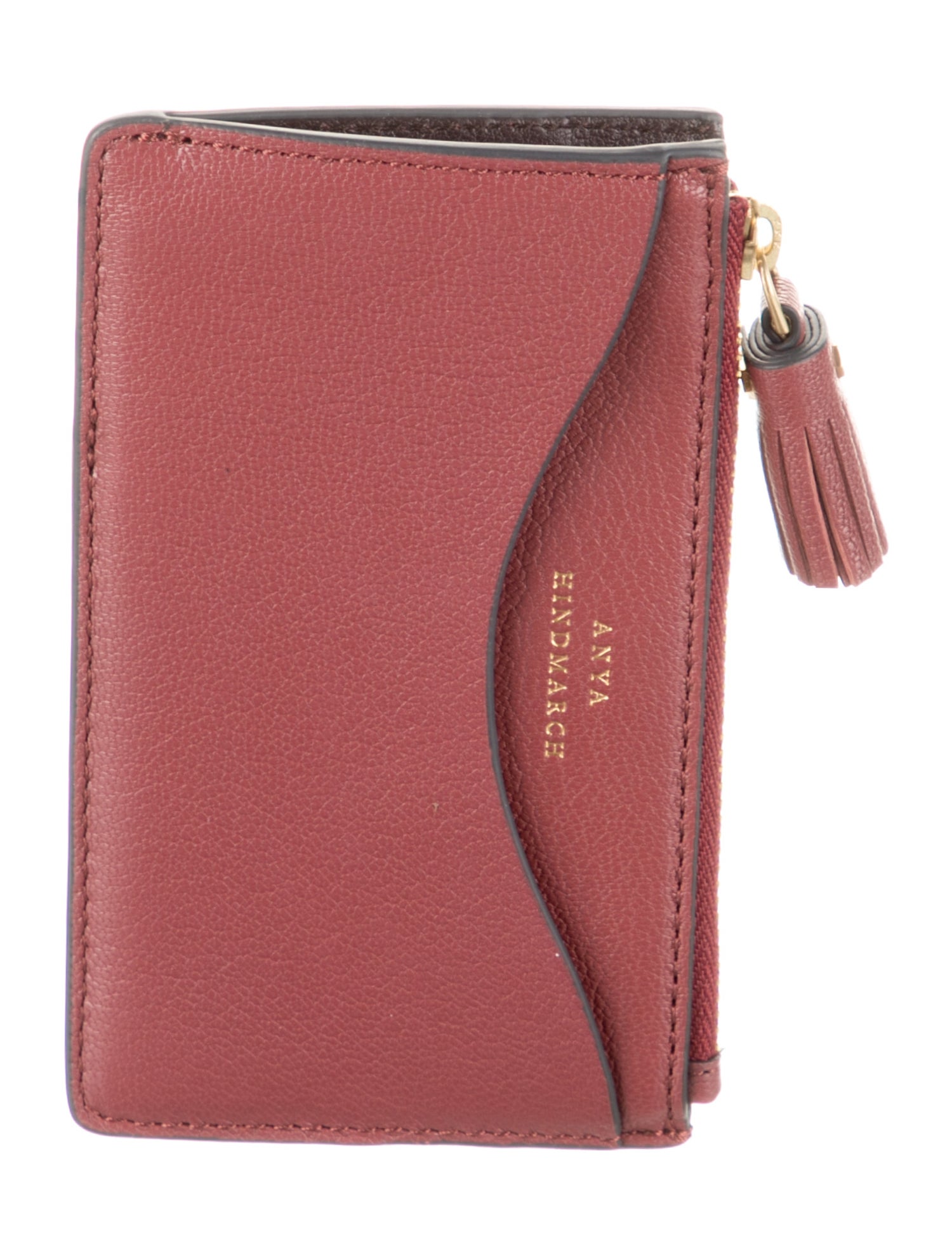 Anya Hindmarch Leather Colorblock Pattern Wallet
