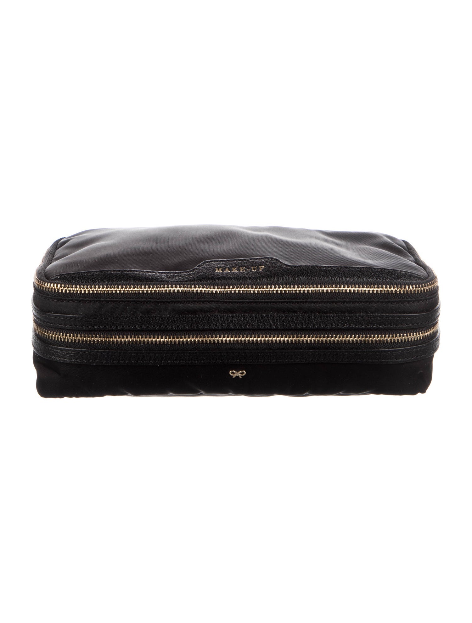 Anya Hindmarch Nylon Leather Trim Cosmetics Bag