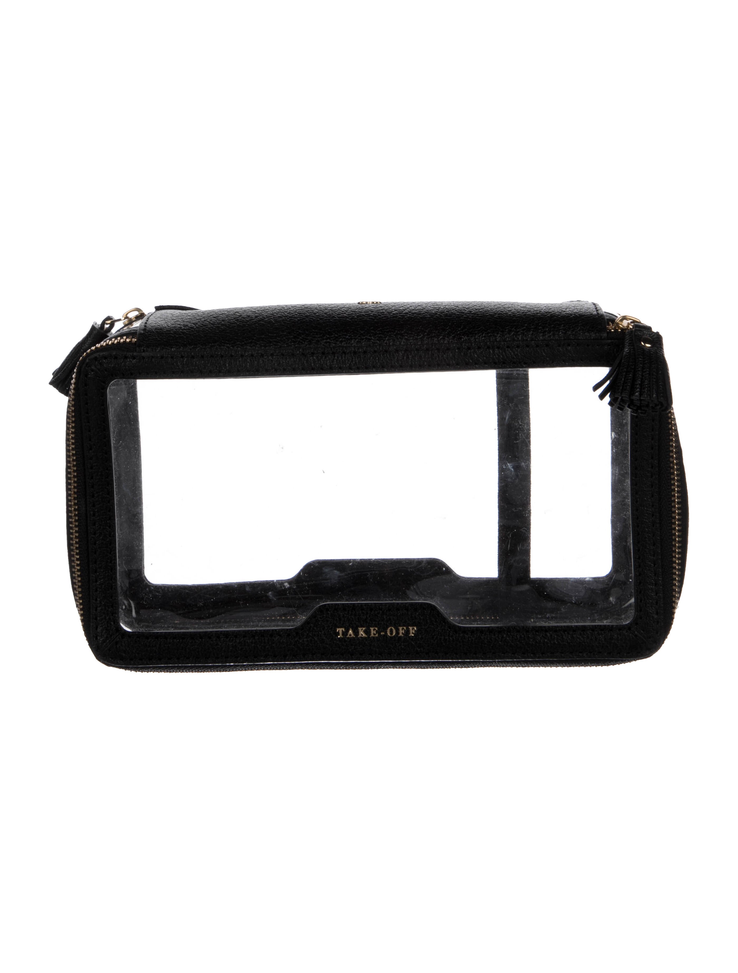 Anya Hindmarch Clear Leather Trim Cosmetics Bag