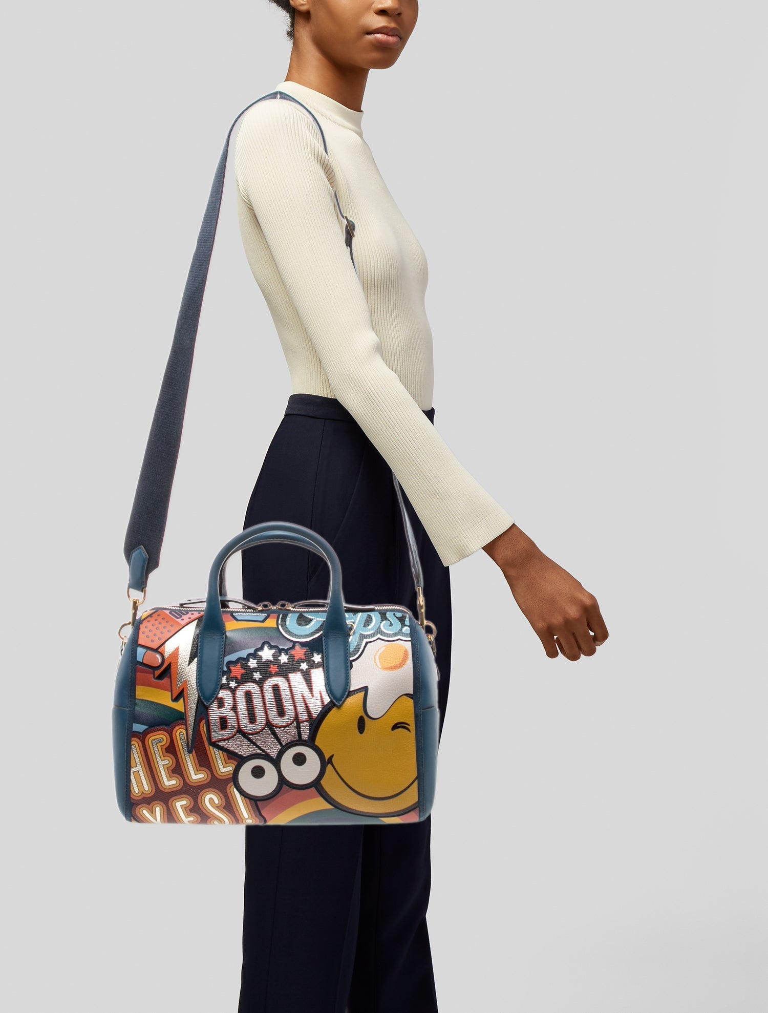 Anya Hindmarch Leather Top Handle Bag