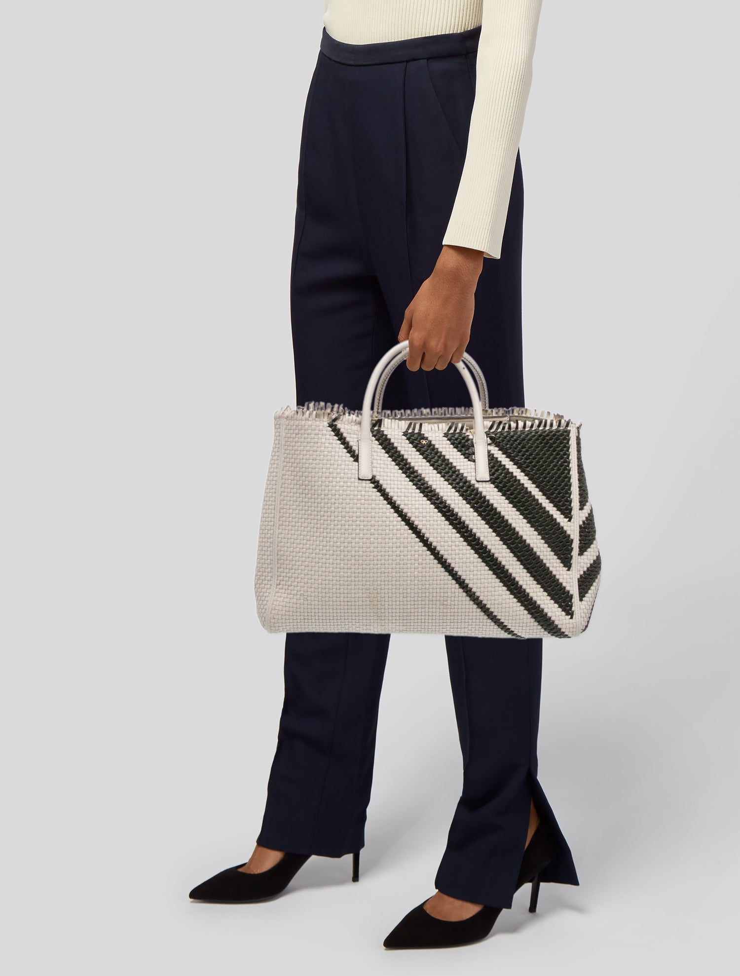 Anya Hindmarch Pixel Leather Crossbody Bag - Blue Crossbody Bags