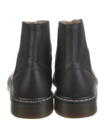 An Hour and a Shower Leather Combat Boots