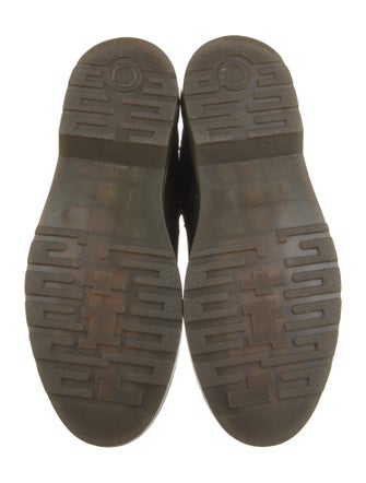 An Hour and a Shower Leather Combat Boots