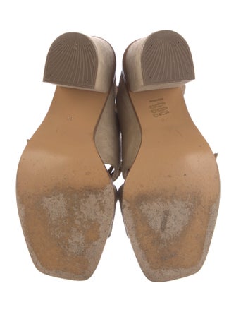 An Hour and a Shower Suede Sandals