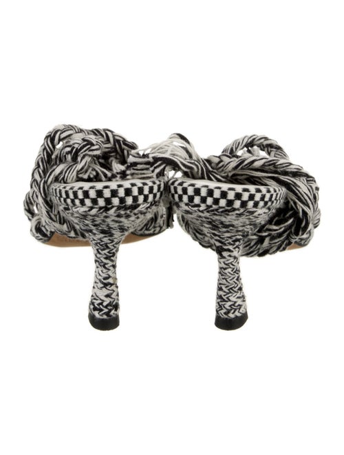 Amambaih Jute Printed T-Strap Sandals