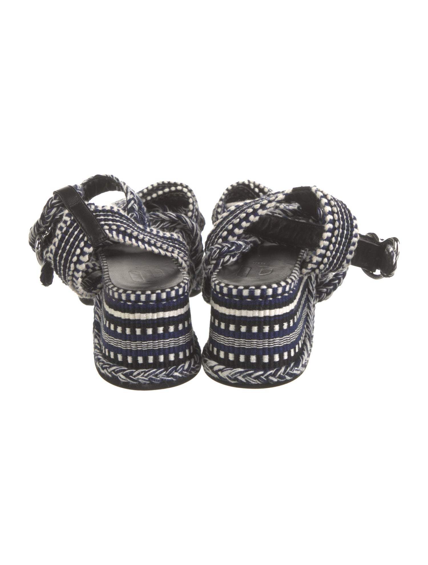 Amambaih Printed Braided Accents Gladiator Sandals