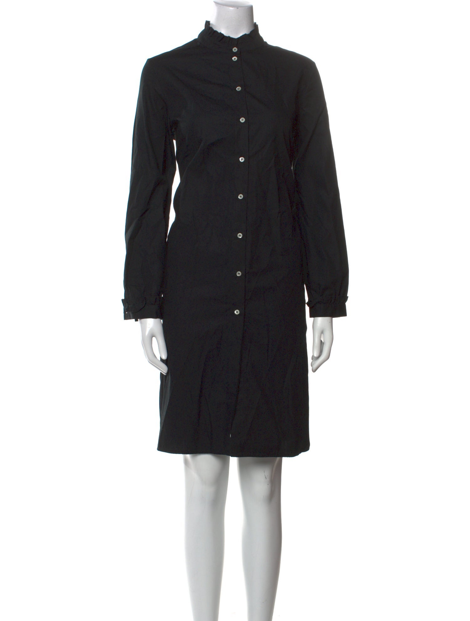 A Shirt Story Mock Neck Knee-Length Dress