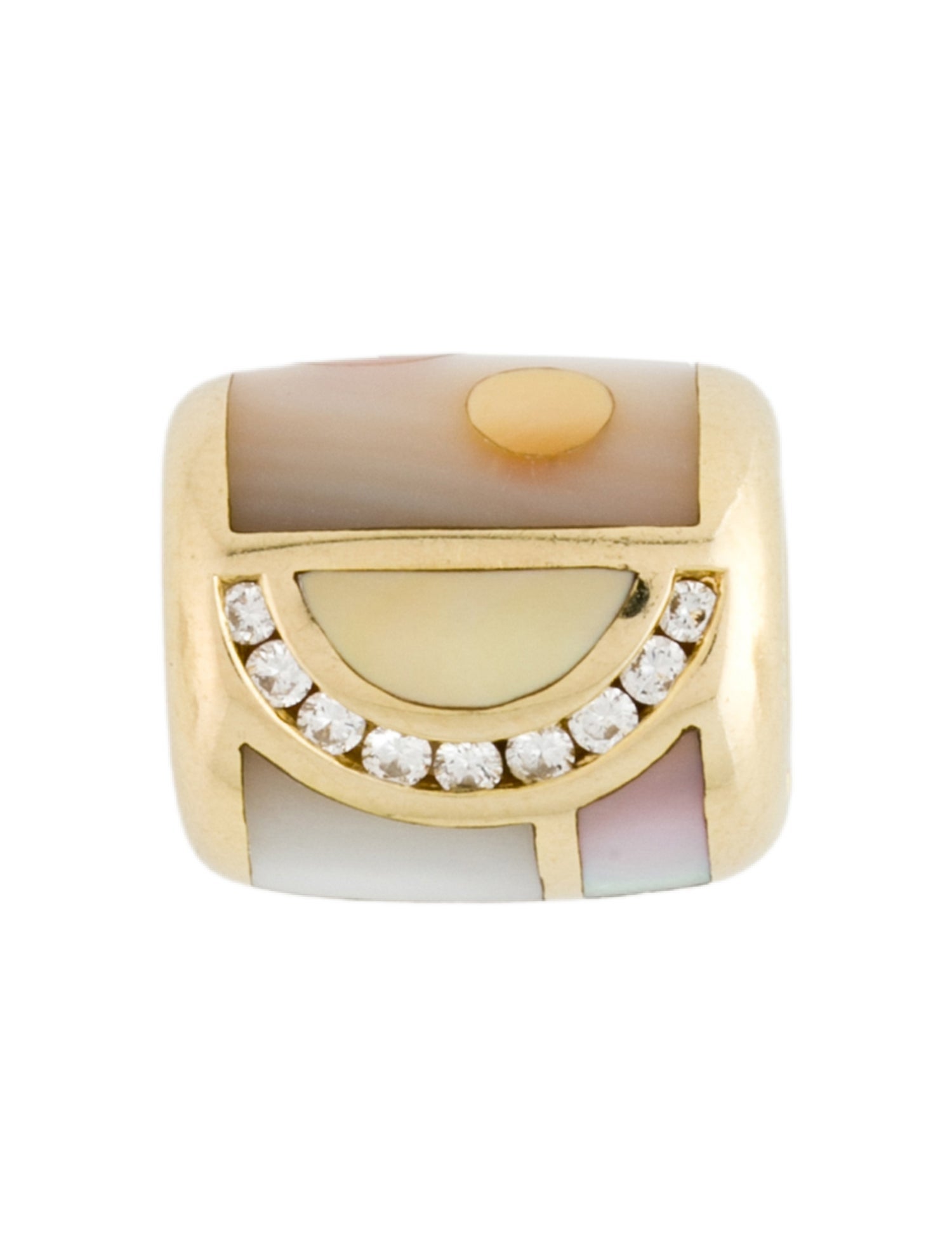 Asch Grossbardt 14K Diamond & Mother-Of-Pearl Pendant