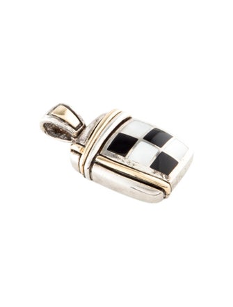 Asch Grossbardt Mother of Pearl & Onyx Pendant