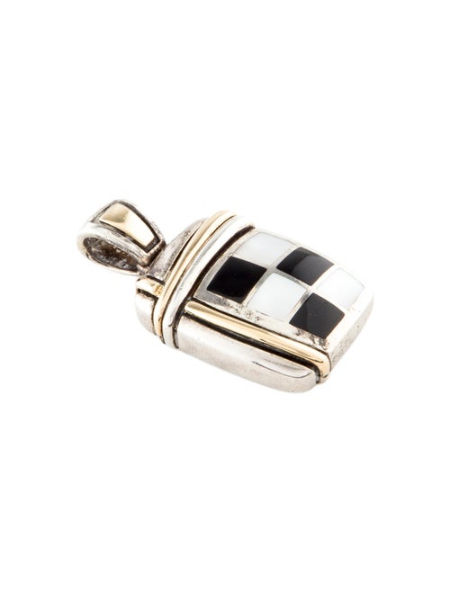 Asch Grossbardt Mother of Pearl & Onyx Pendant