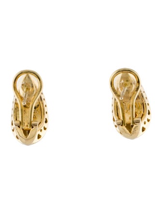 Asch Grossbardt 14K Multistone Inlay Earclips