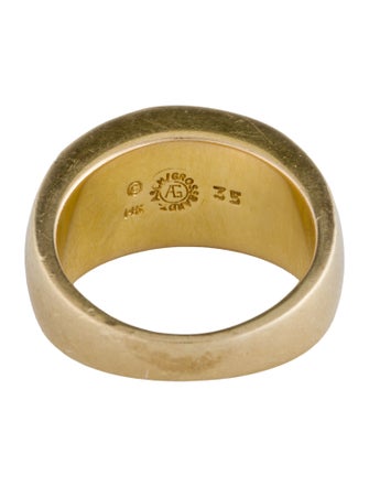 Asch Grossbardt 14K Mother of Pearl, Coral & Multistone Band