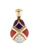 Asch Grossbardt 14K Sugilite & Diamond Ladybug Pendant