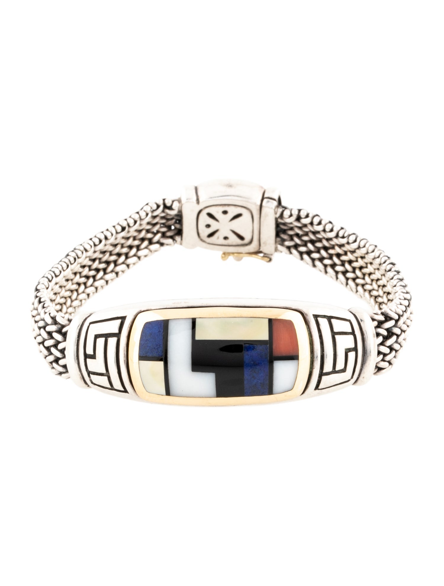 Asch Grossbardt Multistone Inlay Station Bracelet