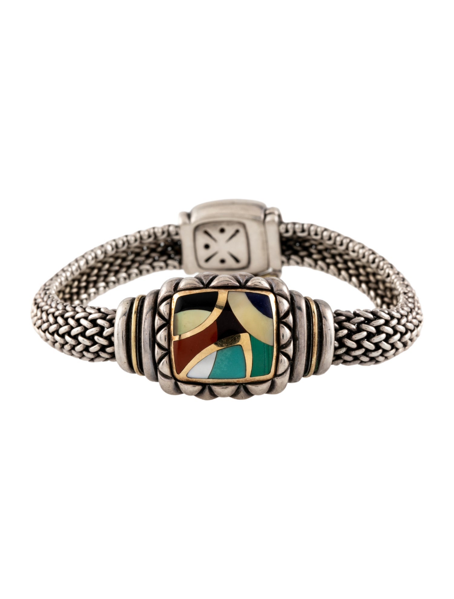 Asch Grossbardt Multistone Inlay Station Bracelet