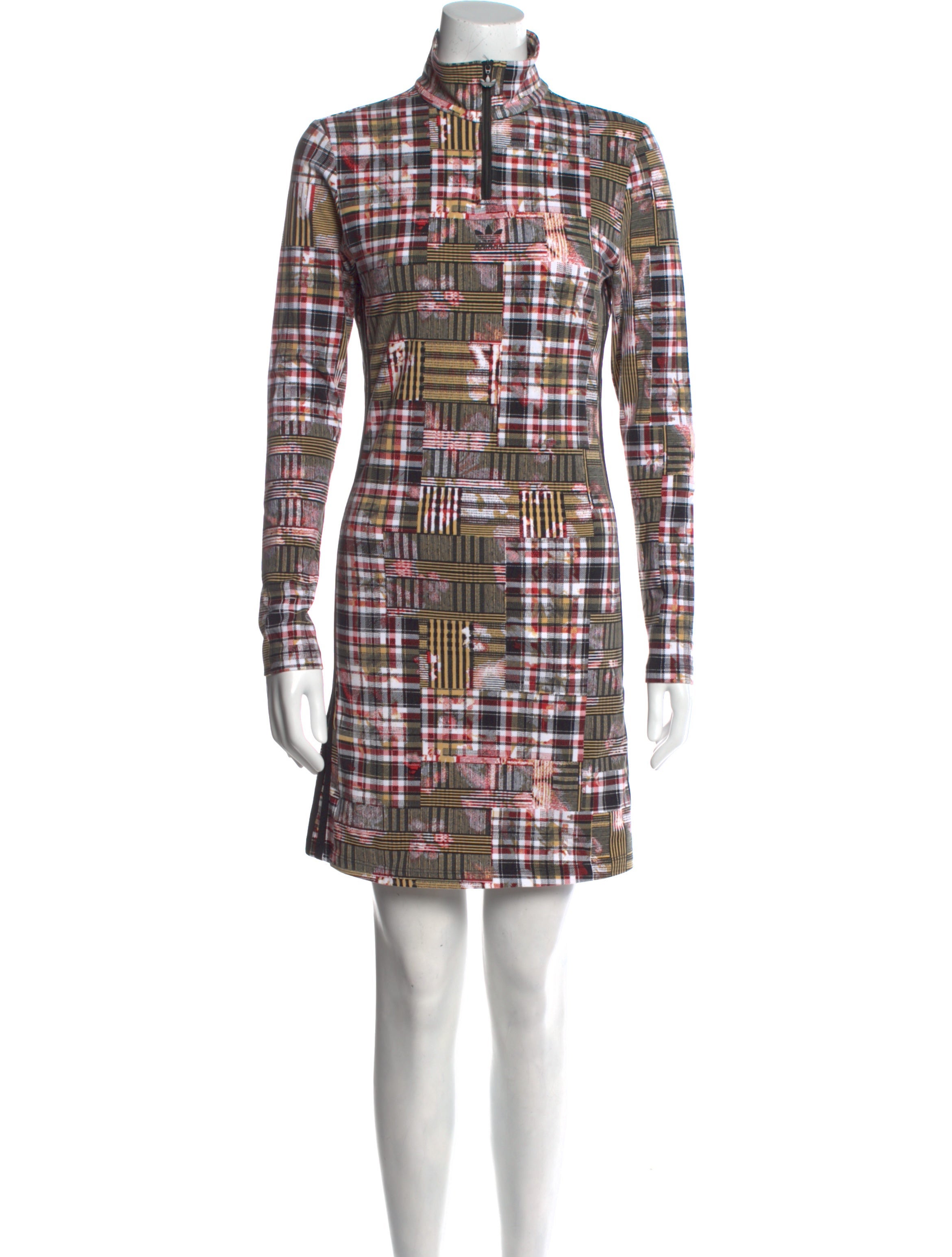 adidas x Her Studio London Plaid Print Mini Dress - Red Dresses, Clothing -  WAHSU20018 | The RealReal