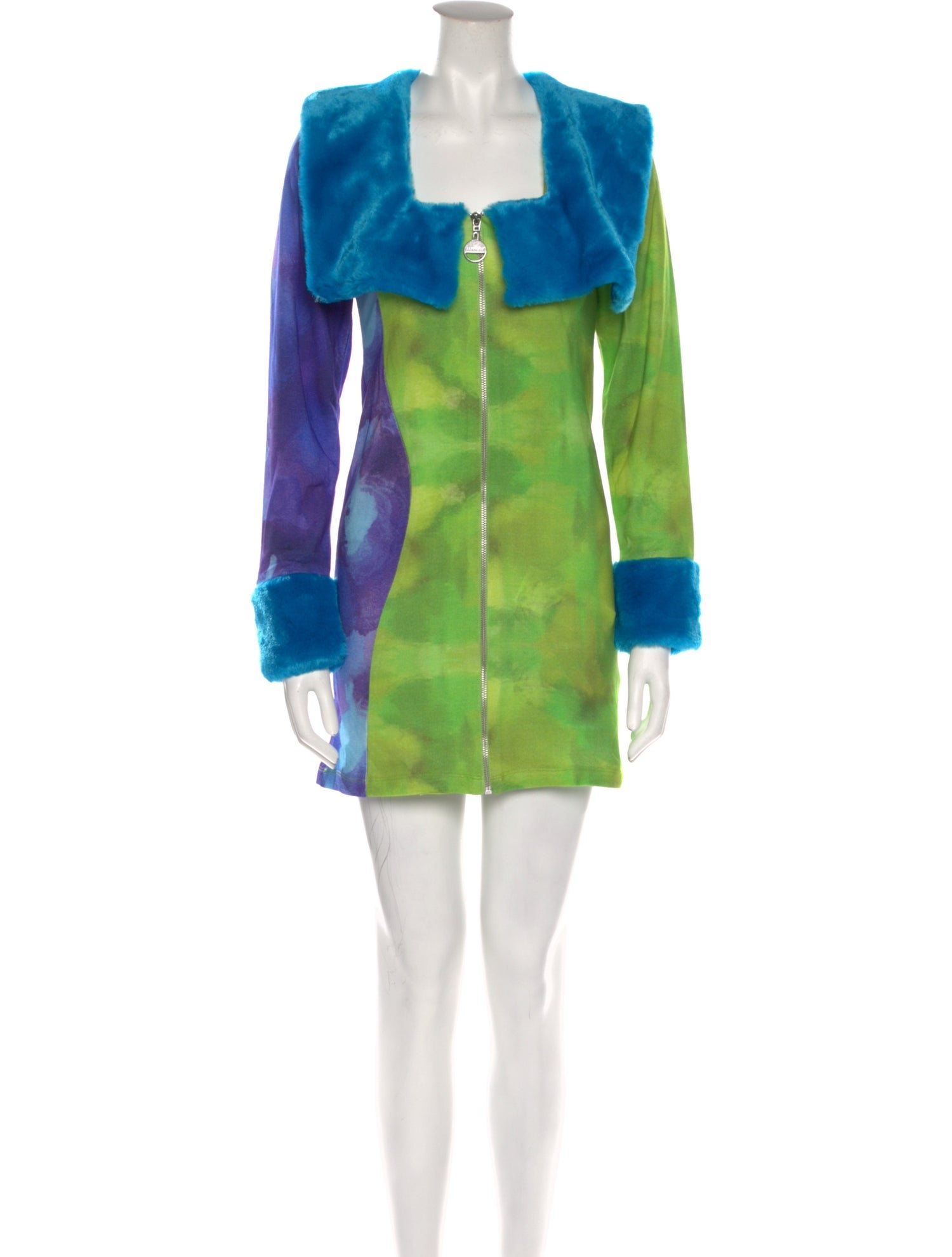 Ahluwalia Colorblock Pattern Mini Dress w/ Tags